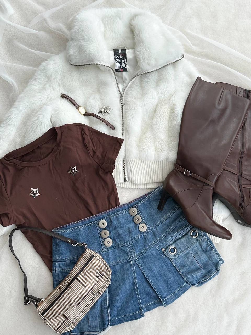 COAT CROPPED Y2K (S)