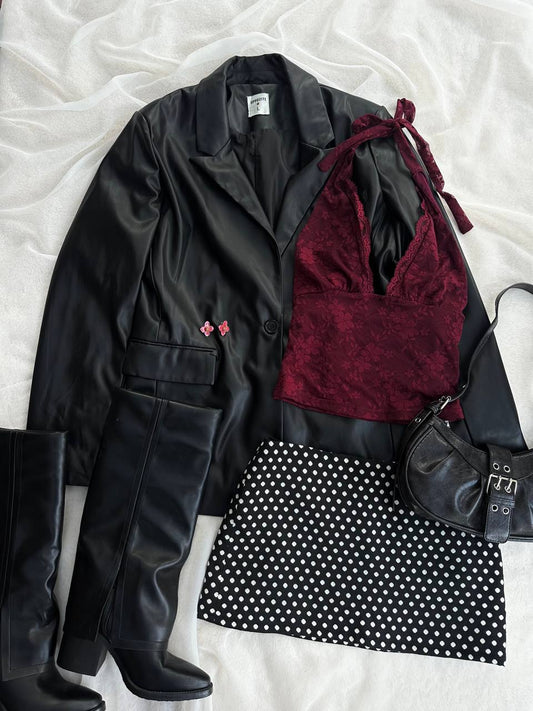 LEATHER BLAZER (L)