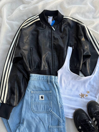 ADIDAS JACKET LEATHER (XXS)