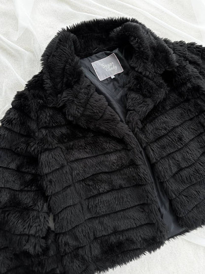 FURRY COAT BLACK (M)
