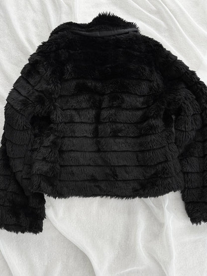FURRY COAT BLACK (M)
