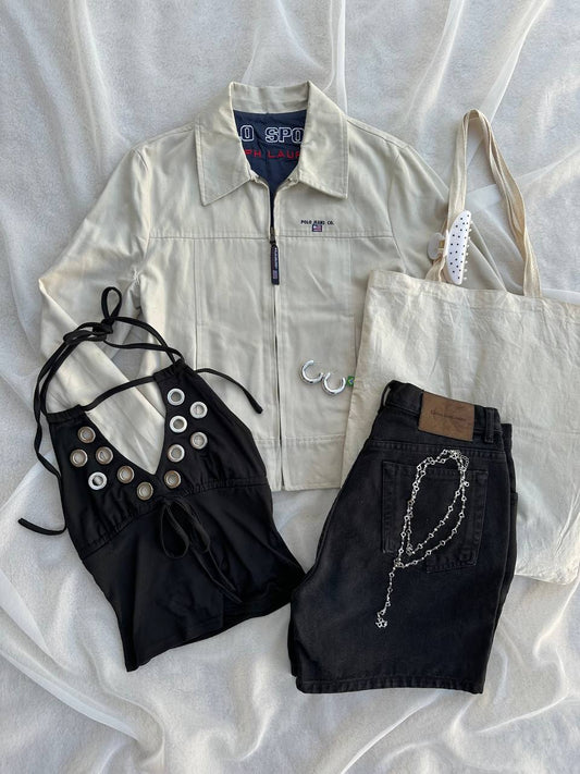 BEIGE JACKET POLO SPORT (S)