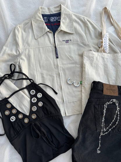 BEIGE JACKET POLO SPORT (S)