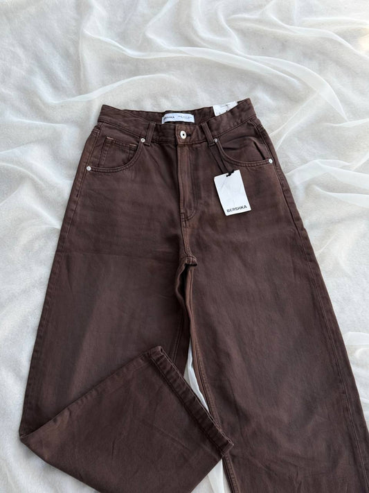 PANTS BERSHKA BROWN (36)